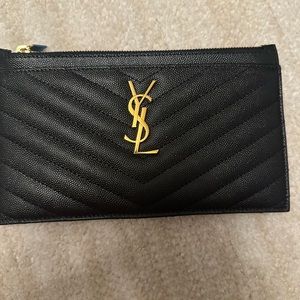 Small YSL Grain de Poudre Bill Pouch Wallet